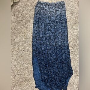 Gimmicks from Buckle Blue Smocked High-Low Maxi Skirt